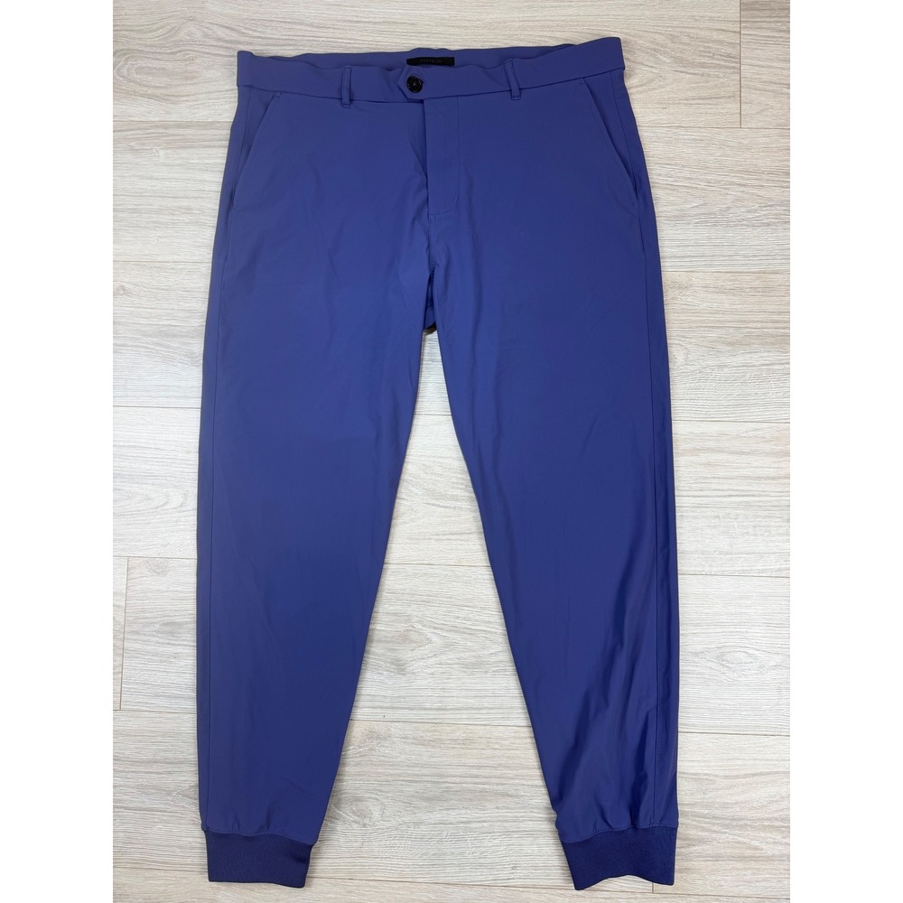 Greyson Montauk Joggers Mens Size 38 Golf Performance Tapered Pants Ribbed Cuff